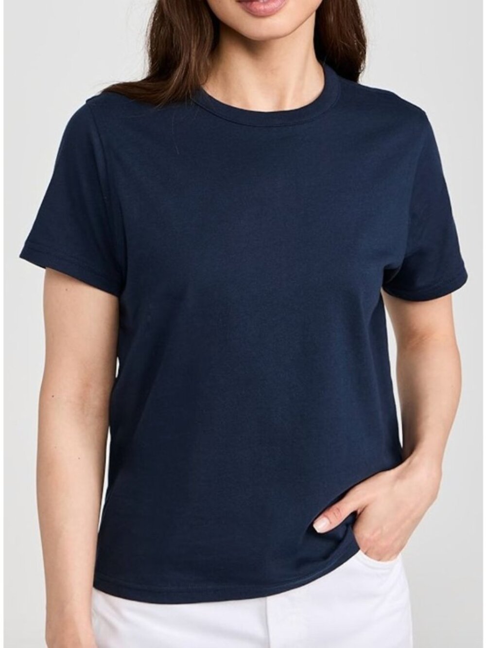 Soldout NYC The Iconically Soft Perfect Tee Navy 100% Organic Cotton Medium